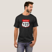 T-shirt Ajouter un nom votre numéro Racing Identification  (Devant entier)