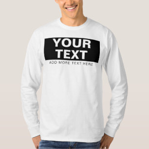 T-shirt Ajouter un texte personnalisé Nom Photo Hommes Mod