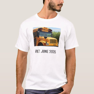 T-shirt Ajouter un texte photo personnalisé Pilote de bus