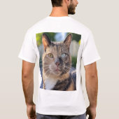 T-shirt Ajouter une Personnaliser photo de chat (Dos)