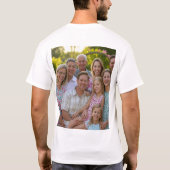 T-shirt Ajouter une Personnaliser photo de réunion de fami (Dos)