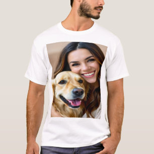 T-shirt Ajouter une photo de Golden Retriever Personnalise