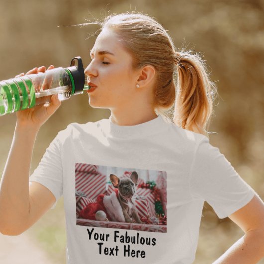 T-shirt Ajouter une photo et du texte personnalisé