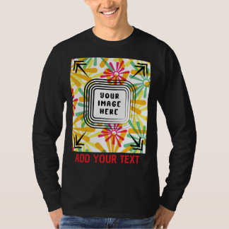 T-shirt Ajouter une photo personnalisée et du texte person