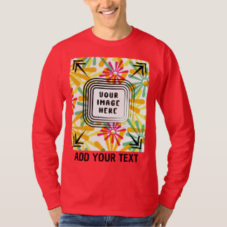 T-shirt Ajouter une photo personnalisée et du texte person