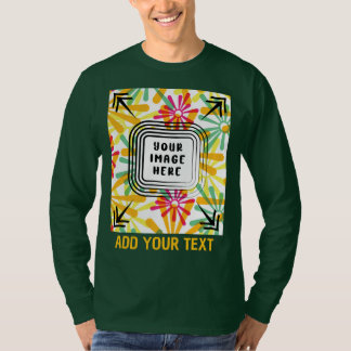 T-shirt Ajouter une photo personnalisée et du texte person