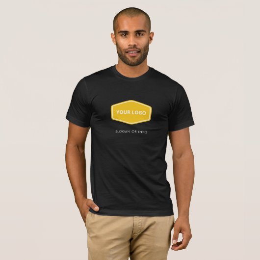 T-shirt Ajouter votre conception | Nom du logo de l'entrep (Devant entier)