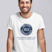 T-shirt Ajouter Votre Entreprise Logo Site Web Entreprise 