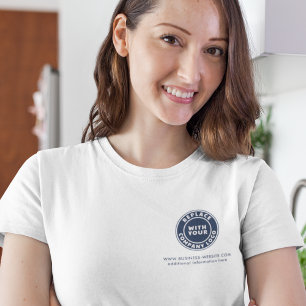 T-shirt Ajouter votre entreprise Logo Site Web Événements