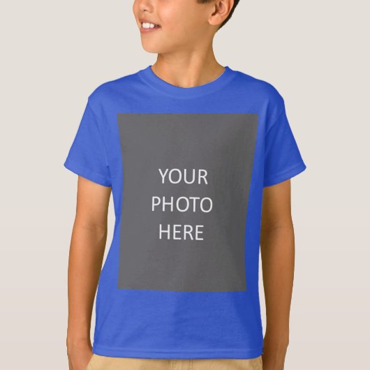 T-shirt Ajouter Votre Image Photo Logo Deep Royal (Devant)