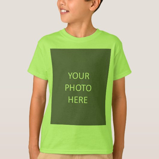 T-shirt Ajouter Votre Image Photo Logo Lime (Devant)