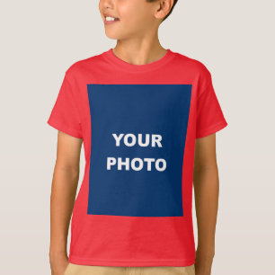T-shirt Ajouter Votre Image Photo Logo Photo Deep Red