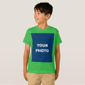 T-shirt Ajouter votre image Photo Logo Shamrock Vert (Devant entier)
