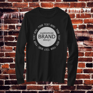 T-shirt Ajouter Votre Logo Entreprise Personnalisée Marque
