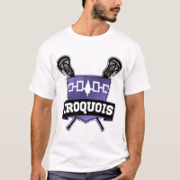 Ajouter Votre Nom Et Numéro Iroquois Lacrosse Tee