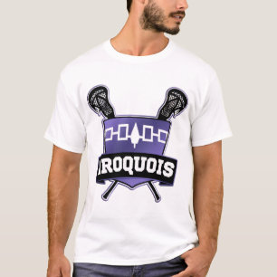 T-shirt Ajouter Votre Nom Et Numéro Iroquois Lacrosse Tee