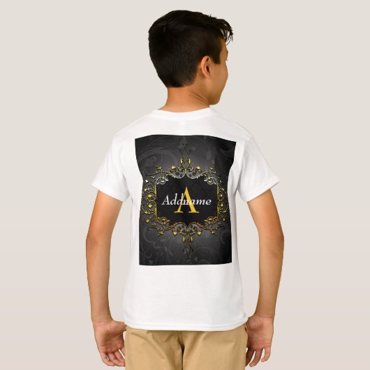 T-shirt Ajouter votre nom et votre initiale (Dos entier)
