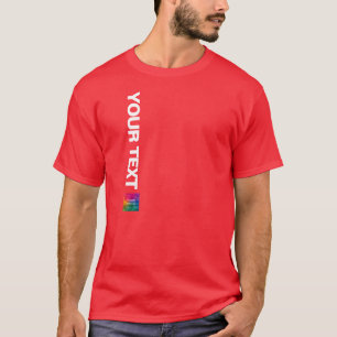 T-shirt Ajouter Votre Photo Ou Logo Modèle Rouge Noël