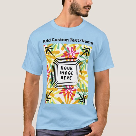 T-shirt Ajouter Votre Propre Image Image Image Texte Ici P (Devant)