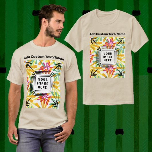 T-shirt Ajouter Votre Propre Image Image Image Texte Ici P