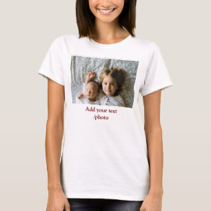 T-SHIRT AJOUTER VOTRE TEXTE PHOTO NOËL