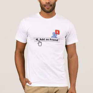 T-shirt Ajoutez comme ami