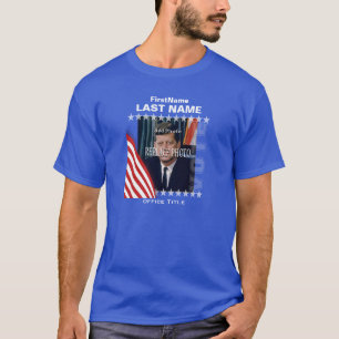 T-shirt Ajoutez le modèle de campagne de la photo
