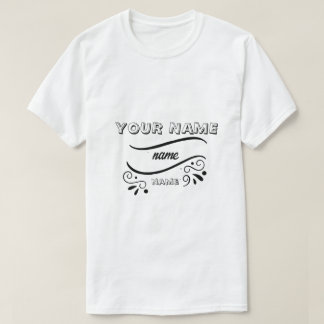 T-shirt ajoutez le nom de votre logo personnel 