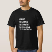 T-shirt Ajoutez Nom MAN MYTH LEGEND dans son propre déjeun (Devant)
