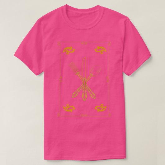 T-shirt Ajoutez simplement des ustensiles magiques Gold av (Design devant)