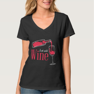T-shirt Ajoutez simplement une bouteille de vin versant du