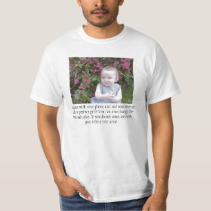 T-shirt Ajoutez une photo et une Personnaliser qui vous fe