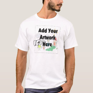 T-shirt Ajoutez votre propre oeuvre d'art ou l'oeuvre d'en