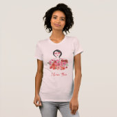 T-shirt Ajoutez votre texte | Valentine I chic (Devant entier)
