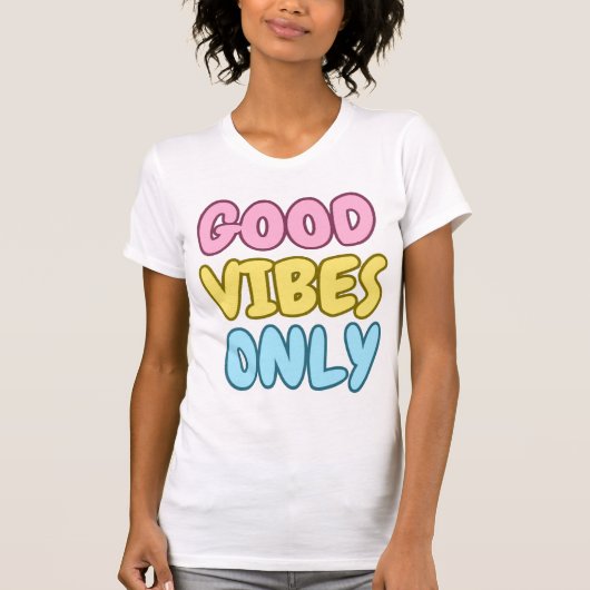 T-Shirt ajusté Good Vibes Only (Devant)