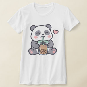 T-shirt ajusté pour femme avec Panda Mignon au Bub