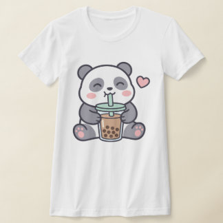 T-shirt ajusté pour femme avec Panda Mignon au Bub