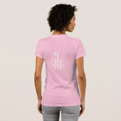 T-Shirt ajusté pour femmes Bella+Canvas (Rose) (Dos entier)