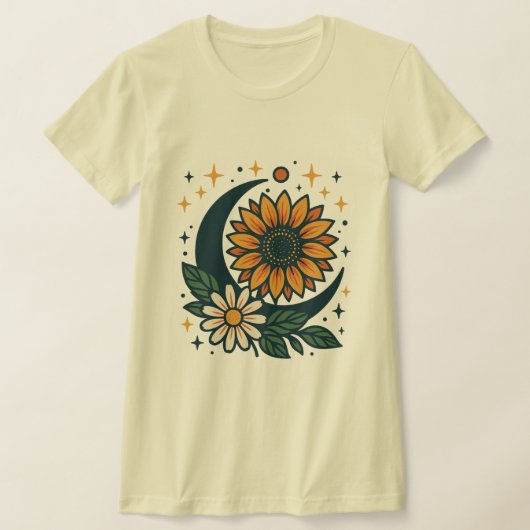 T-Shirt ajusté pour femmes Celestial Flower (Poser)