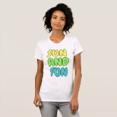 T-Shirt ajusté Sun And Fun (Devant entier)