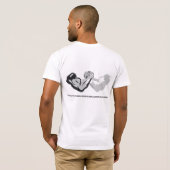 T-shirt Ajustement de classique de chemise du blanc (Dos entier)