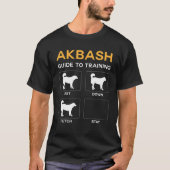 T-shirt Akbash Guide To Training Dog Obedience Dog Command (Devant)