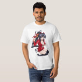 T-shirt Akeno Himejima Lycée Dxd (Devant entier)