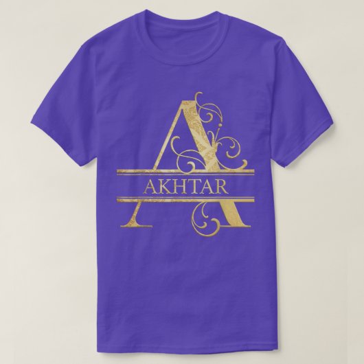 T-shirt Akhtar Name  (Design devant)