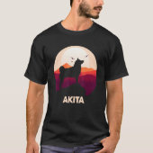 T-shirt Akita and Moon Halloween 1 (Devant)
