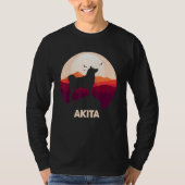 T-shirt Akita and Moon Halloween 1 (Devant)