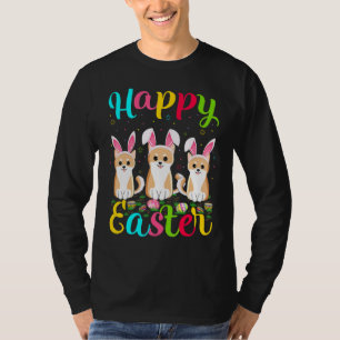 T-shirt Akita Chien Funny Oeuf de Pâques Bunny Akita Joyeu