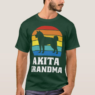 T-shirt Akita Chien grand-mère animal de compagnie Amoureu