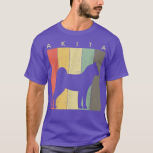 T-shirt Akita Chien Retro Vintage