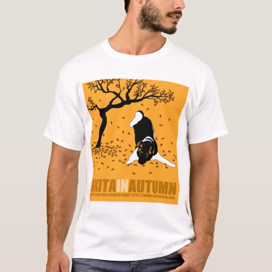 T-shirt Akita en automne (Devant)